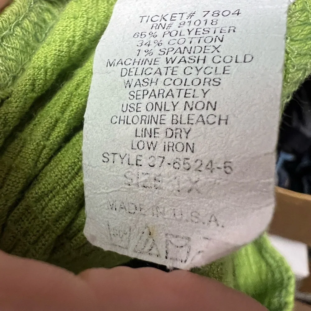 Roaman's Green Tank Top Size 1X - Picture 6 of 6